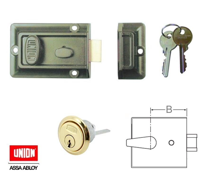 UNION CONTRACT NIGHTLATCH BRASS CYL.