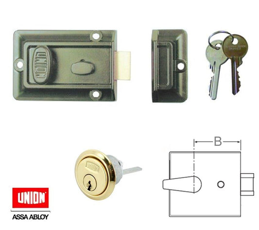 UNION CONTRACT NIGHTLATCH BRASS CYL.