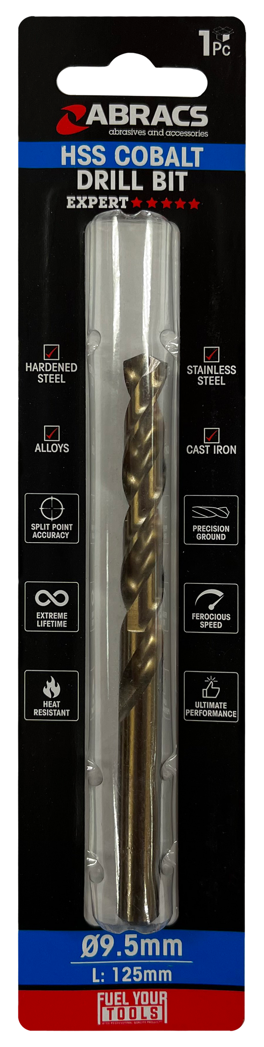 DBCB09501 9.5mm Cobalt (M35) HSS Drill Bit (1pc)