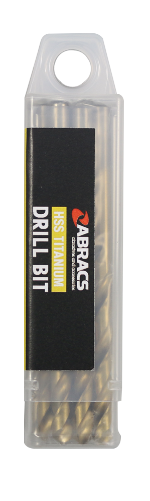DBT01010 1.0mm TiN Coated HSS Drill Bit (10pc)