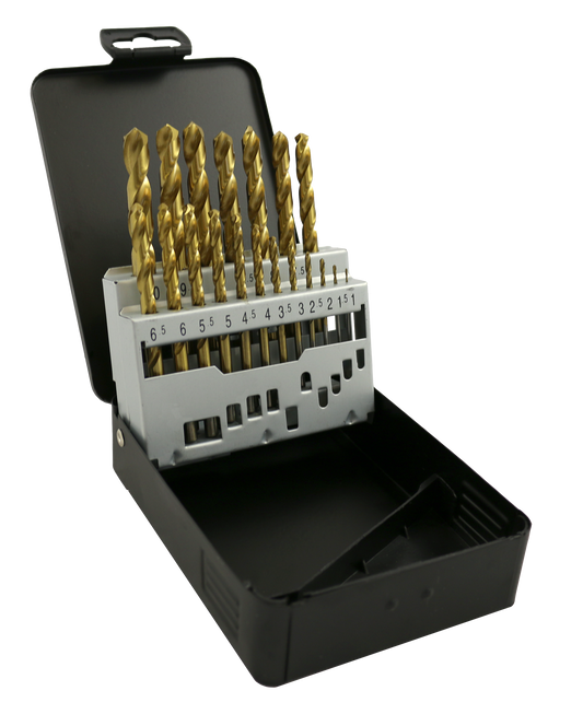 DBTKIT19 TiN COATED HSS DRILL BIT 19pc SET