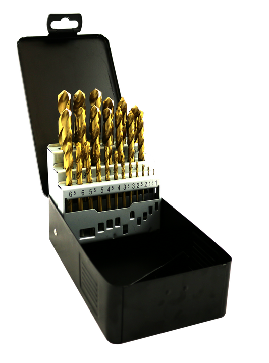 DBTKIT25 TiN COATED HSS DRILL BIT 25pc SET