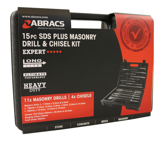 DCSET15 SDS+ Drill & Chisel 15pc Set