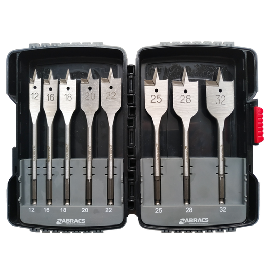 FWDBSET8 Flat Wood Drill Bit 8pc Set