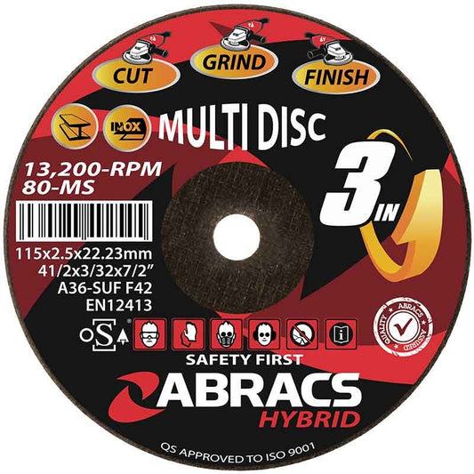 HY11525DM HYBRID "3IN1" 115 x 2.5 x 22mm DPC METAL