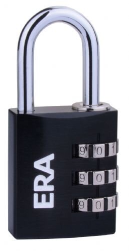 COMBINATION BLACK 30MM PADLOCK