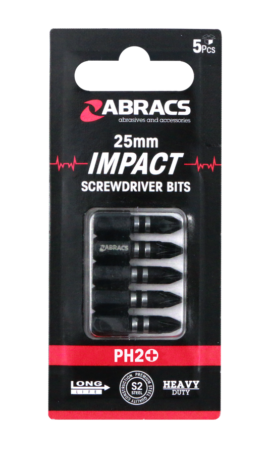 IPH22505 25mm Impact S/D Bit - PH2 (5pcs)