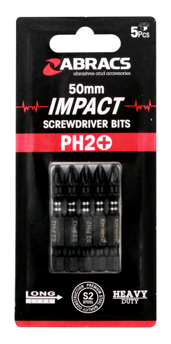 IPH25005 50mm Impact S/D Bit - PH2 (5pcs)