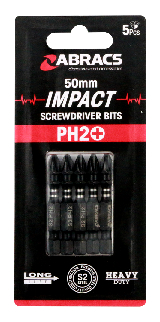 IPH25005 50mm Impact S/D Bit - PH2 (5pcs)