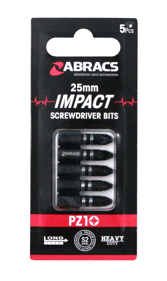 IPZ12505 25mm Impact S/D Bit - PZ1 (5pcs)