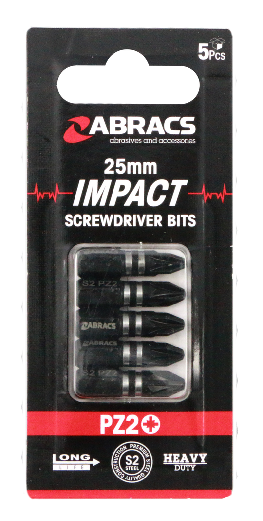 IPZ22505 25mm Impact S/D Bit - PZ2 (5pcs)