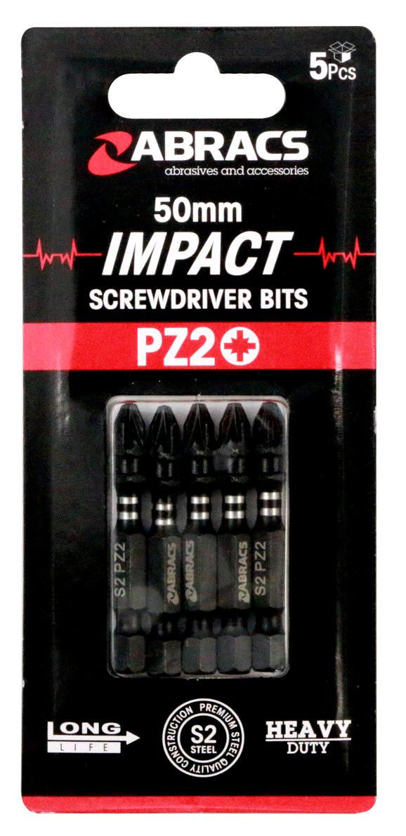 IPZ25005 50mm Impact S/D Bit - PZ2 (5pcs)
