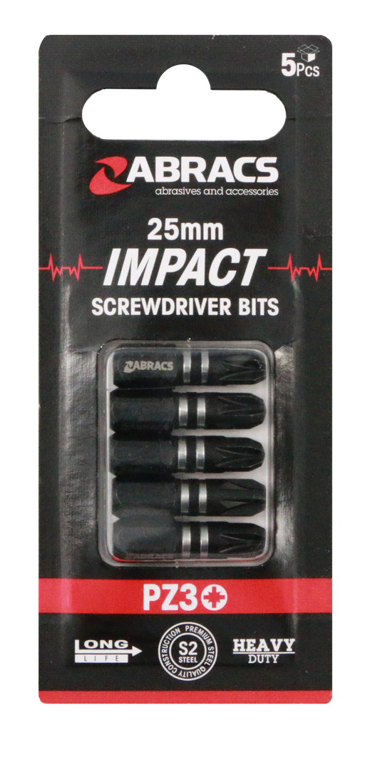 IPZ32505 25mm Impact S/D Bit - PZ3 (5pcs)