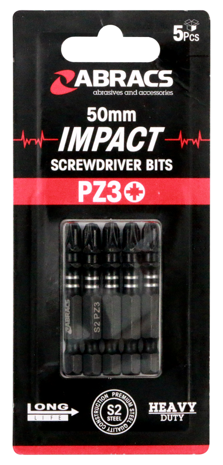 IPZ35005 50mm Impact S/D Bit - PZ3 (5pcs)
