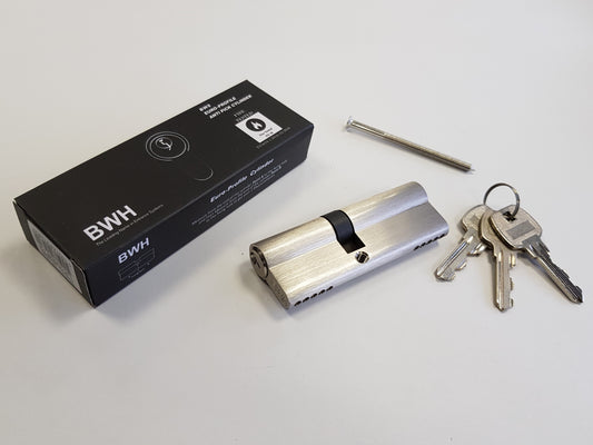 BWH EURO CYLINDER 90MM SATIN NICKLE KEY/KEY