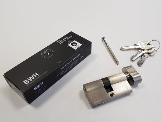 BWH MASTER KEYED EURO CYLINDER 70MM SATIN NICKLE KEY/TURN (MK3)
