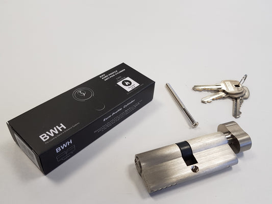 BWH MASTER KEYED EURO CYLINDER 80MM SATIN NICKLE KEY/TURN