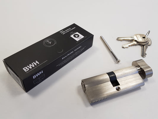 BWH MASTER KEYED EURO CYLINDER 90MM SATIN NICKLE KEY/TURN (MK3)