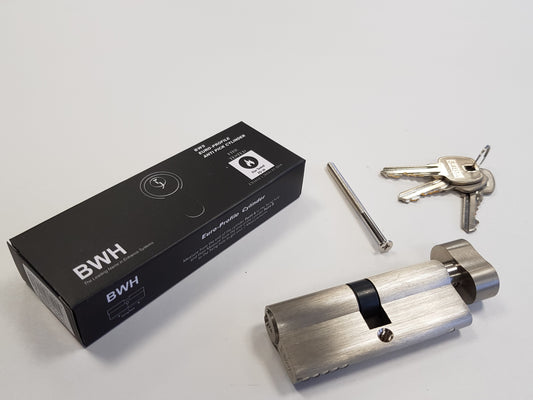 BWH MASTER KEYED EURO CYLINDER 90MM SATIN NICKLE KEY/TURN