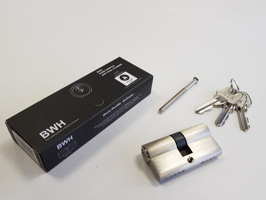 BWH MASTER KEYED EURO CYLINDER 80MM SATIN NICKLE KEY/KEY (MK2)