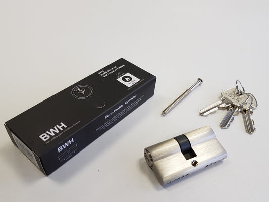 BWH MASTER KEYED EURO CYLINDER 70MM SATIN NICKLE KEY/KEY