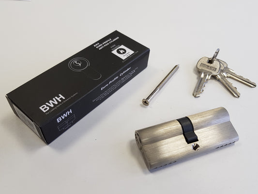 BWH MASTER KEYED EURO CYLINDER 80MM SATIN NICKLE KEY/KEY (MK3)
