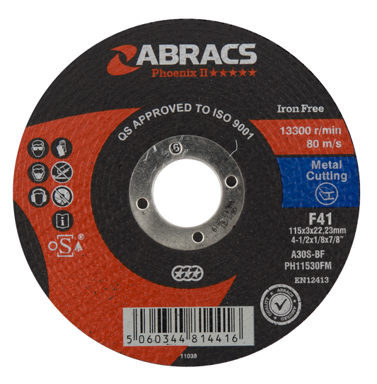 PH11530DM PHOENIX II 115mm x 3mm x 22mm DPC METAL