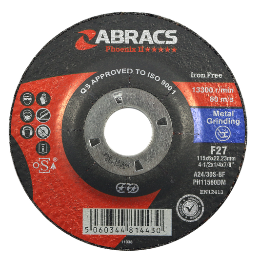 PH11560DM PHOENIX II 115mm x 6mm x 22mm DPC METAL