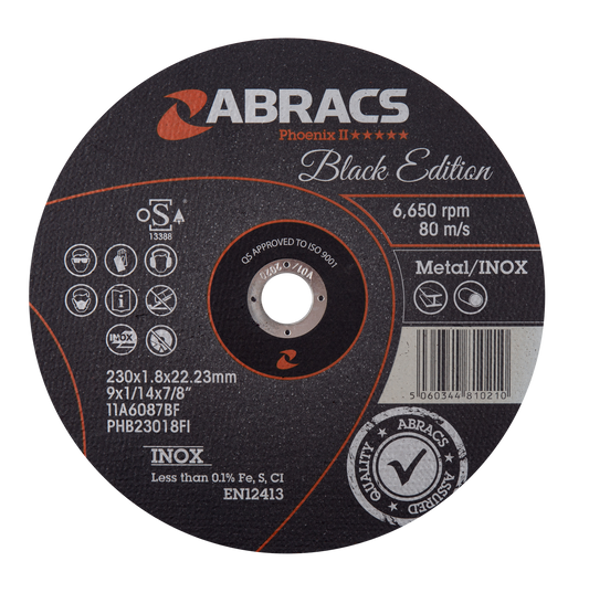 PHB23018FI BLACK EDITION 230mm x 1.8mm x 22mm INOX