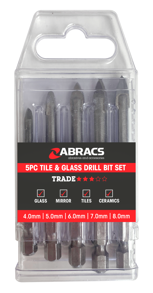 SDBSET5 Spear Head Tile Bit - 5pc Set