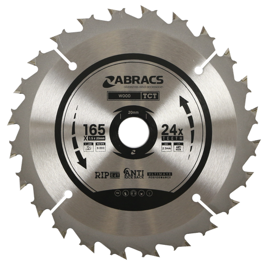 TCT16524 BLADE 165mm x 20mm x 24T - Wood