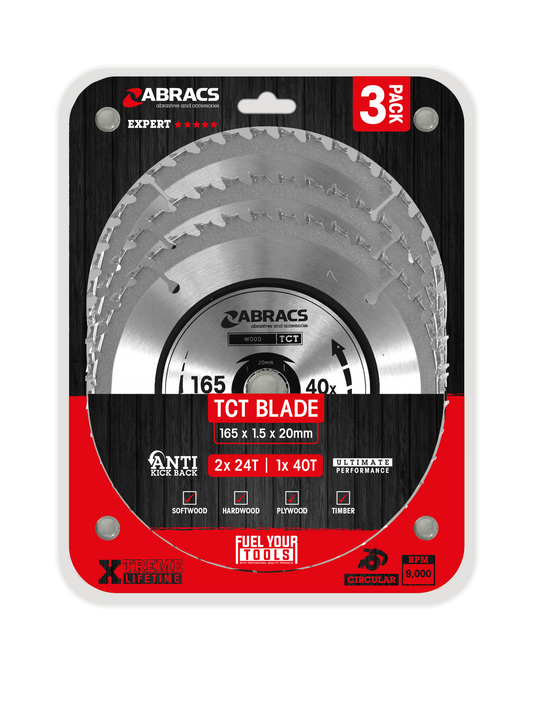 TCT1653 3pc Blade Pack 165mm