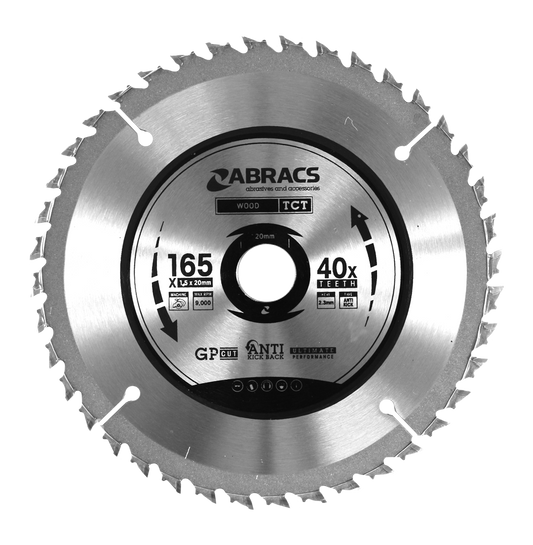 TCT16540 BLADE 165mm x 20mm x 40T - Wood