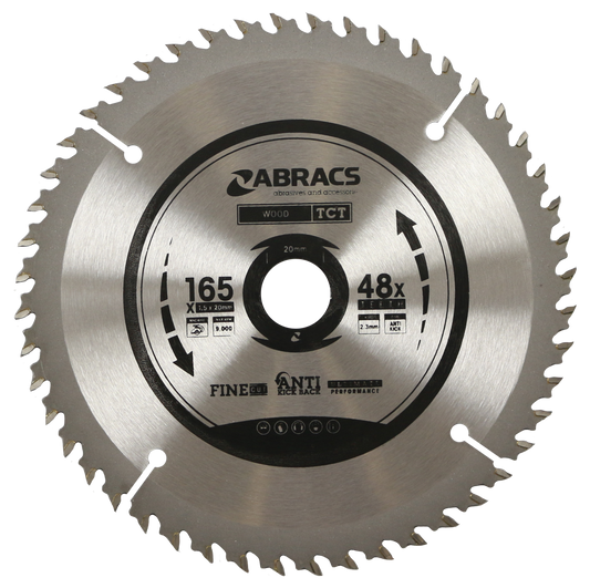 TCT16548 BLADE 165mm x 20mm x 48T - Wood