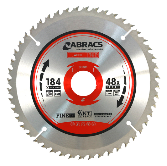 TCT18448 BLADE 184mm x 30mm x 48T - Wood