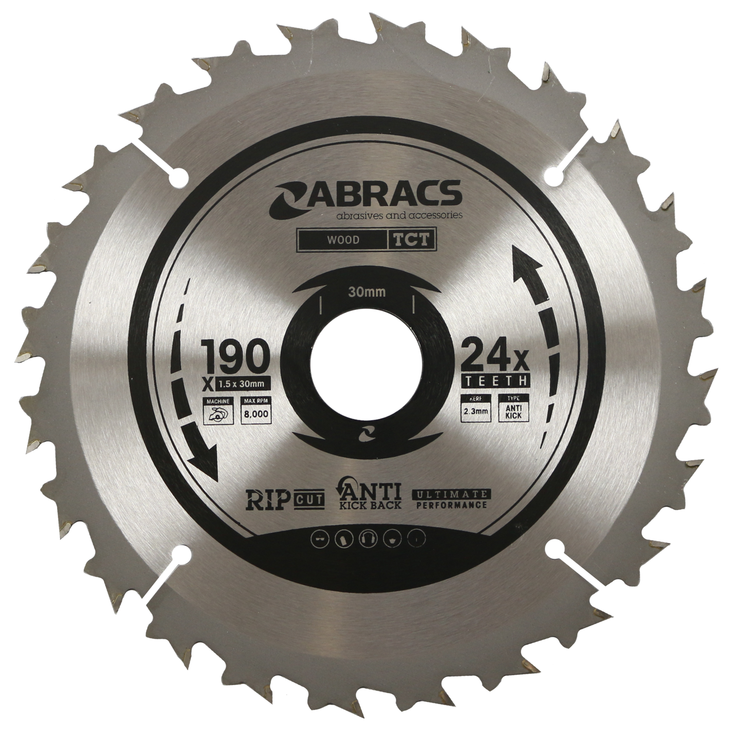 TCT19024 BLADE 190mm x 30mm x 24T - Wood