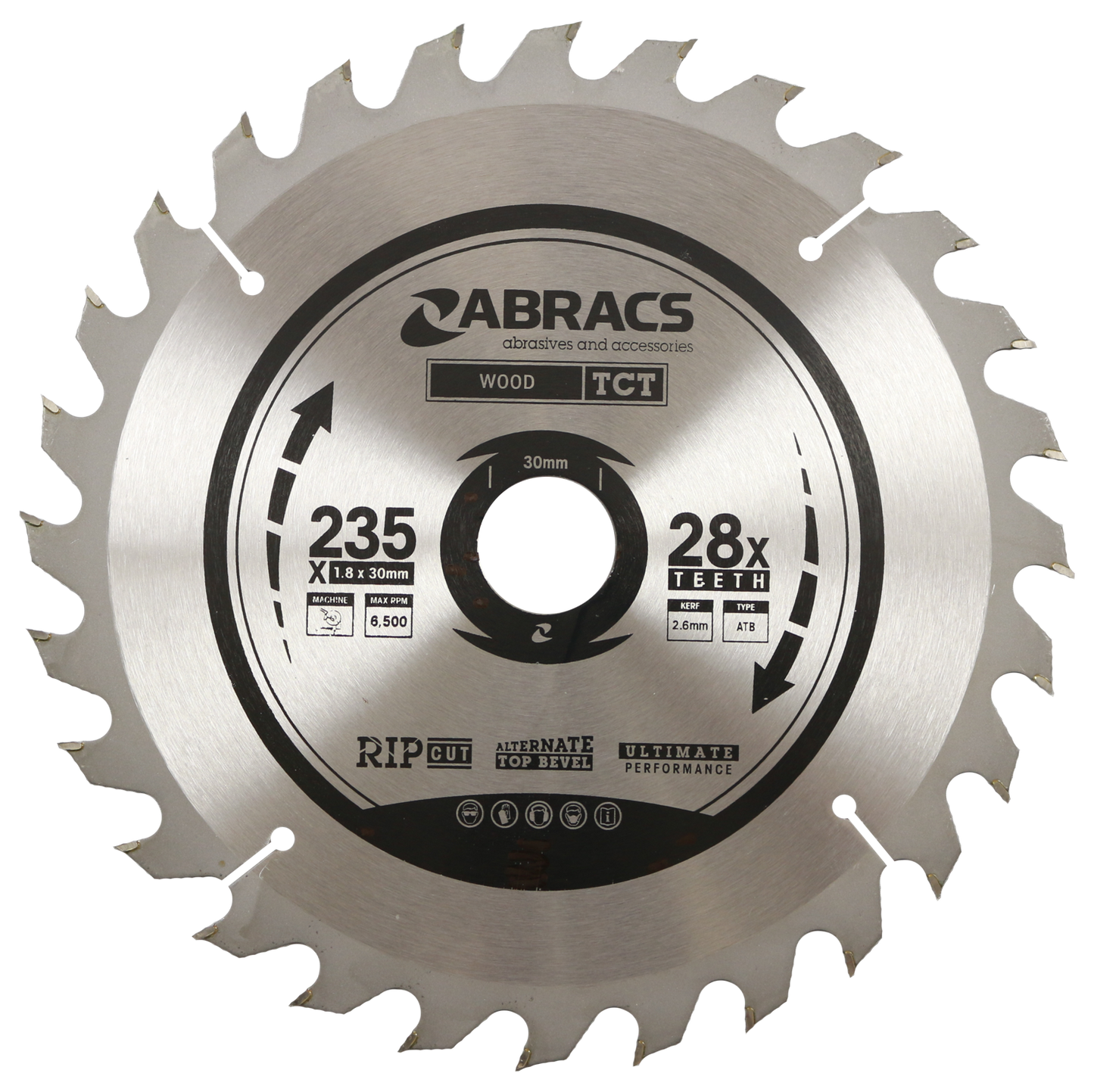 TCT23528 BLADE 235mm x 30mm x 28T - Wood