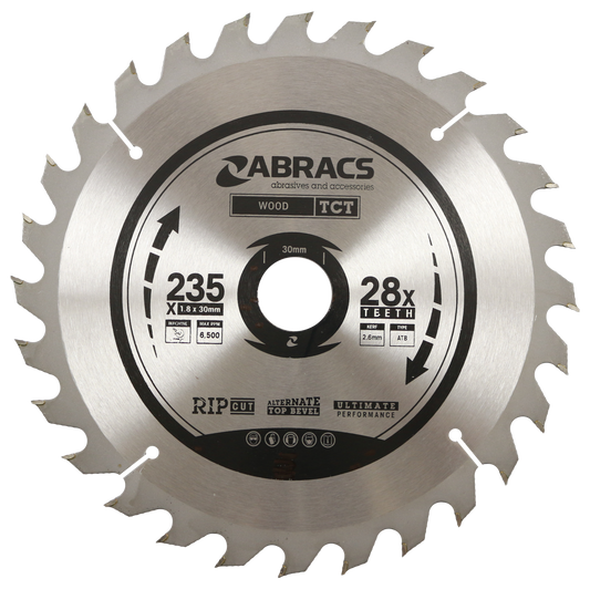 TCT23528 BLADE 235mm x 30mm x 28T - Wood