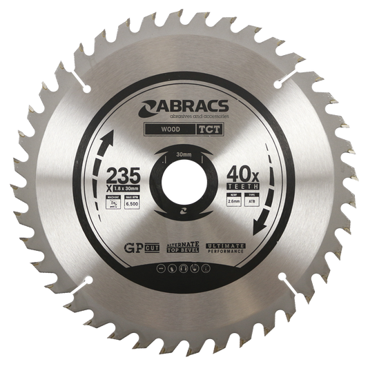 TCT23540 BLADE 235mm x 30mm x 40T - Wood