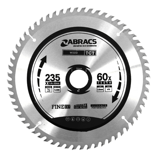 TCT23560 BLADE 235mm x 30mm x 60T - Wood