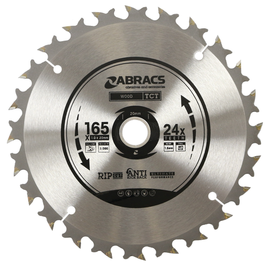 TCTC16524 BLADE 165mm x 24T - Wood (Cordless)
