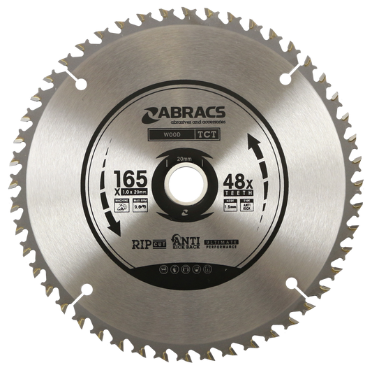 TCTC16548 BLADE 165mm x 20mm x 48T - Wood (Cordless)