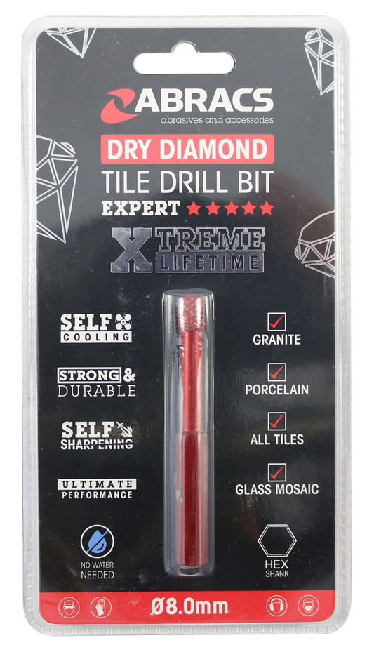 TDB08 Diamond Tile Drill Bit - 8mm