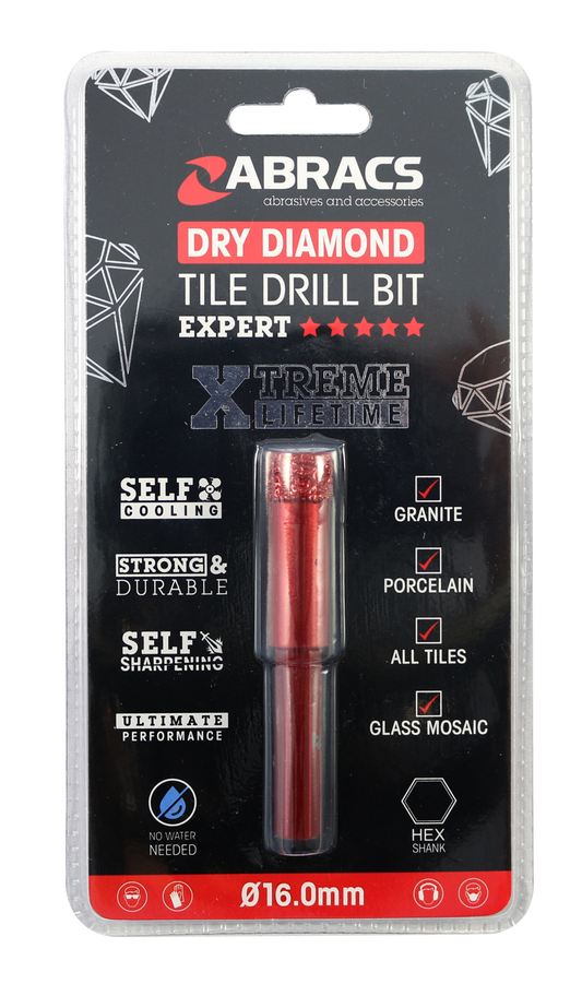 TDB16 Diamond Tile Drill Bit - 16mm
