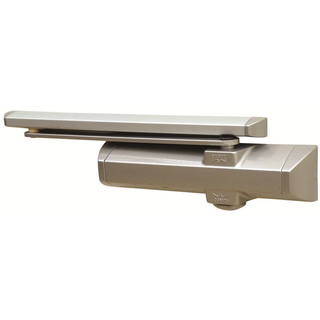CAM ACTION SILVER DOOR CLOSER COMPLETE WITH ARM