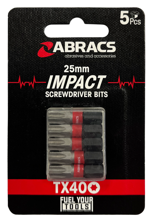 TX4005 25mm IMPACT S/D BIT - TX40 (5PC)