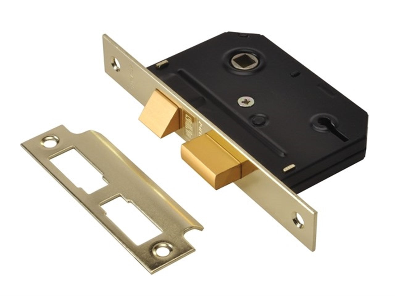 UNION 3" ESSENTIAL 3 LEVER  MORTICE LOCK BRASS