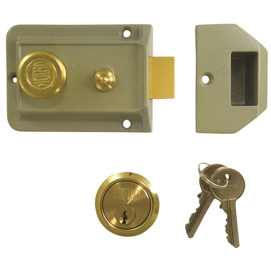 UNION TRADTIONAL NIGHTLATCH BRASS CYL.