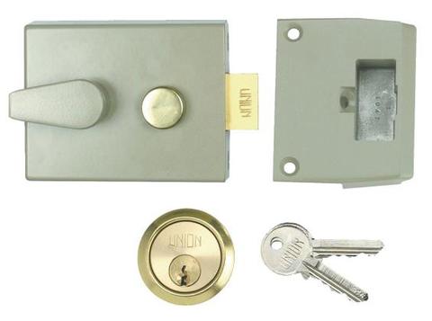 UNION STANDARD NIGHTLATCH BRASS CYL.