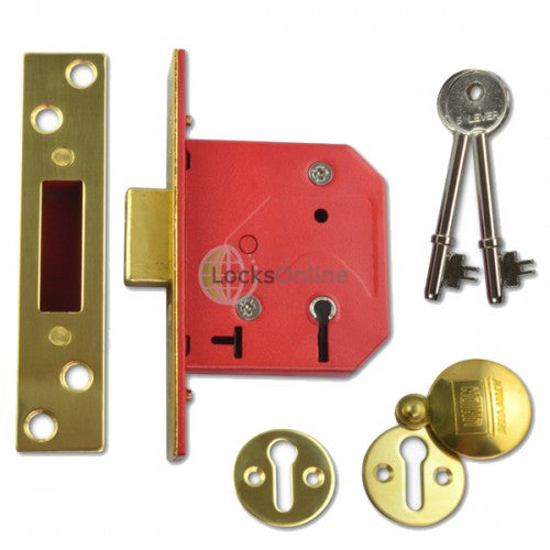 UNION 2.5'' 5 LEVER DEADLOCK BRASS